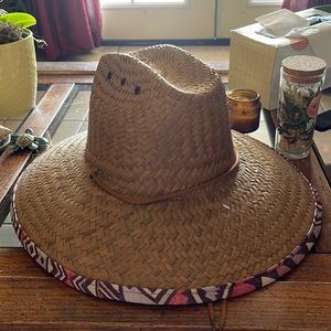 Aztec brown straw hat for women and men
